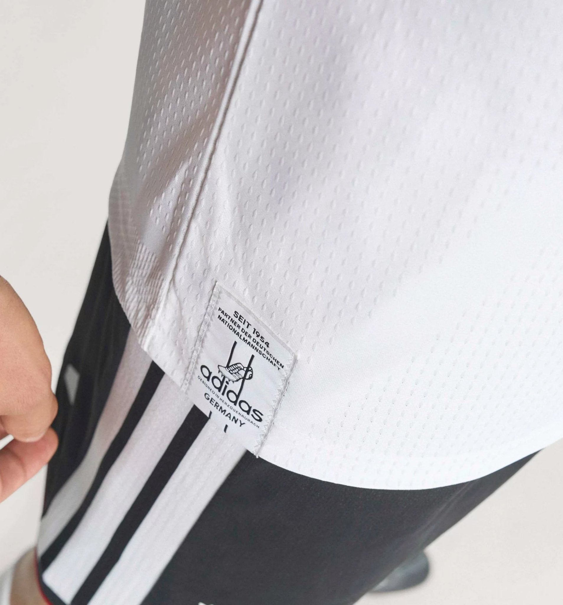 adidas Men's Tah Germany Authentic Home World Cup Jersey 2026 (White/Black)