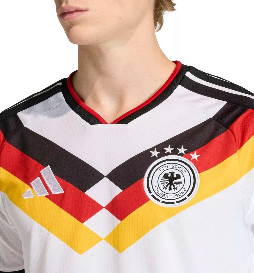 adidas Men's Tah Germany Home World Cup Jersey 2026 (White/Black)