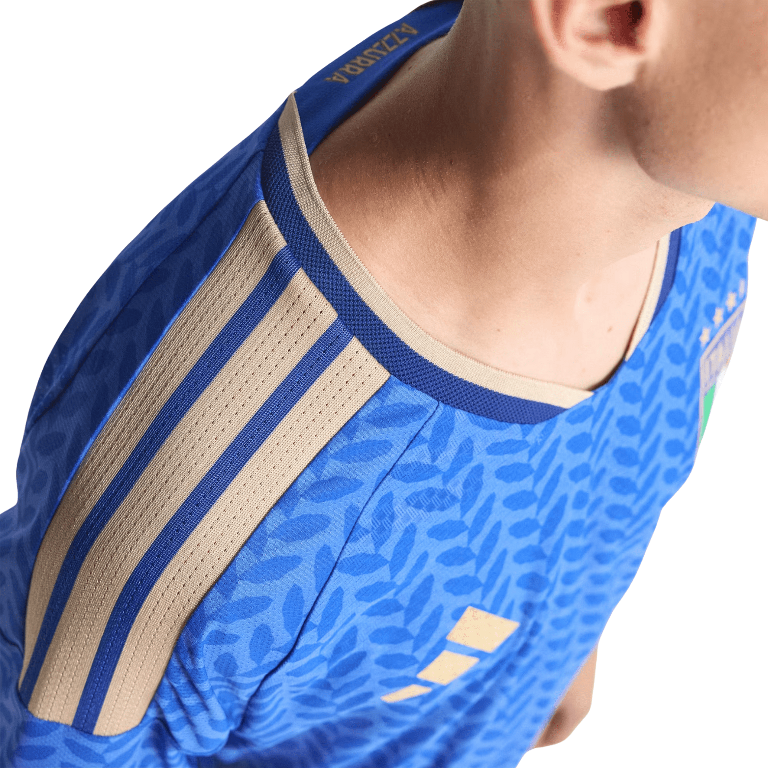 adidas Men's Barella Italy 2026 Authentic Home Jersey (Bold Blue)