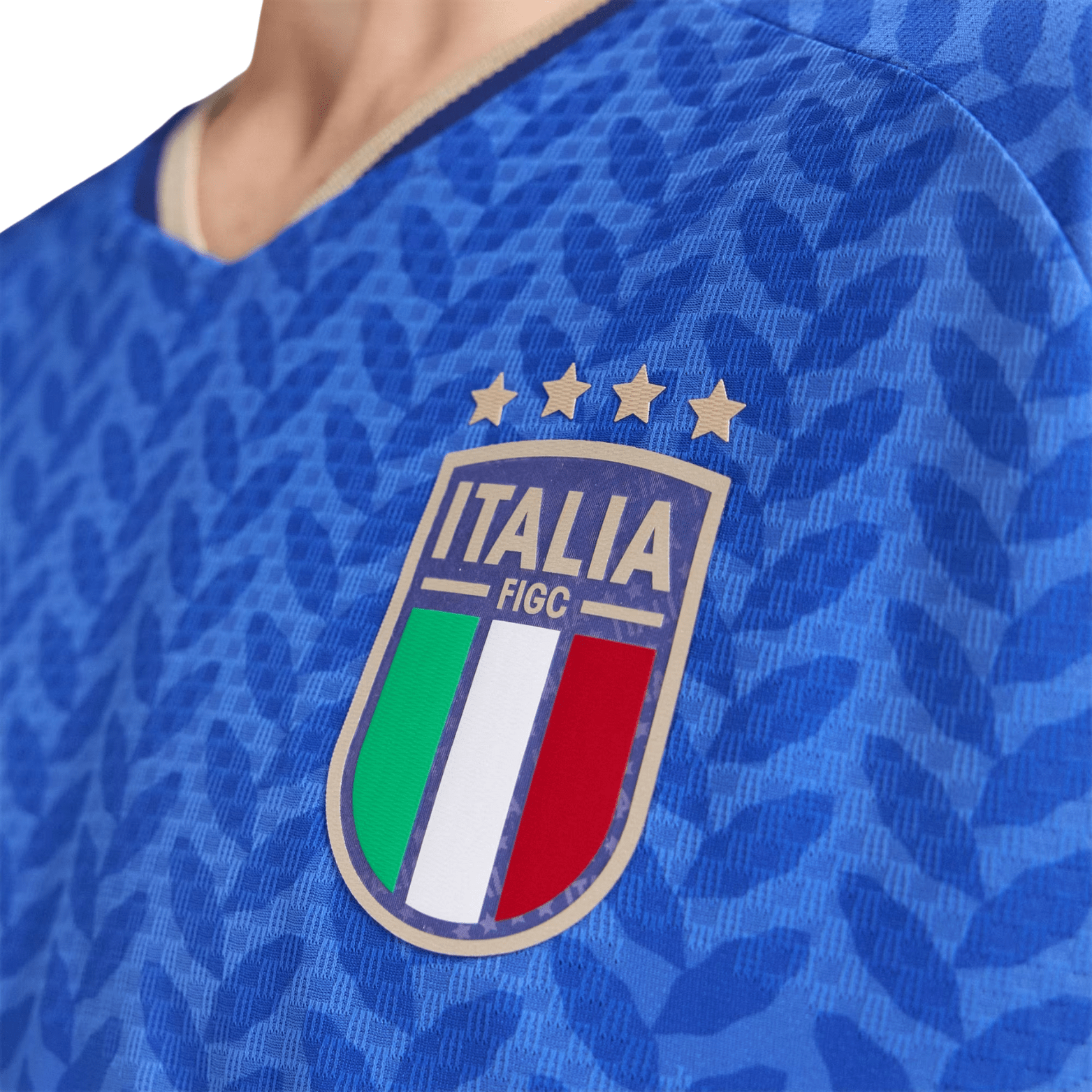 adidas Men's Bastoni Italy 2026 Authentic Home Jersey (Bold Blue)