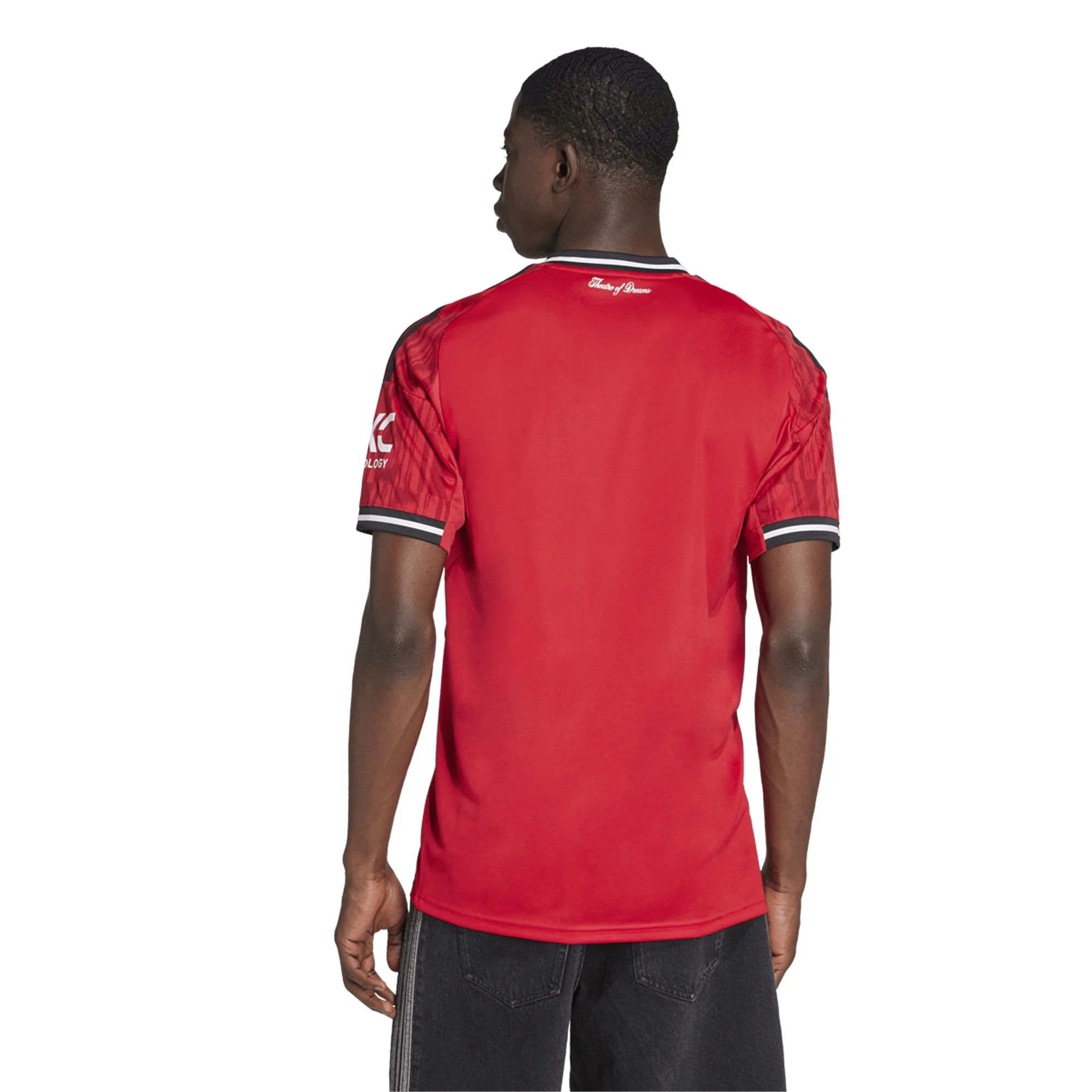 adidas Hojlund Men's Manchester United Home Jersey 25/26 w/ EPL + NRFR Patches (Red)