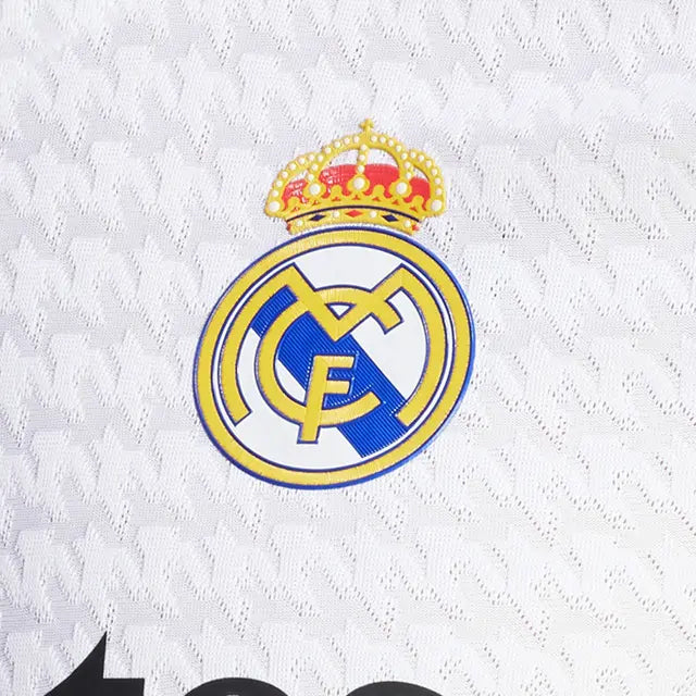 adidas F.Mendy Real Madrid Authentic Home Jersey w/ La Liga Patches 24/25 (White/Black)