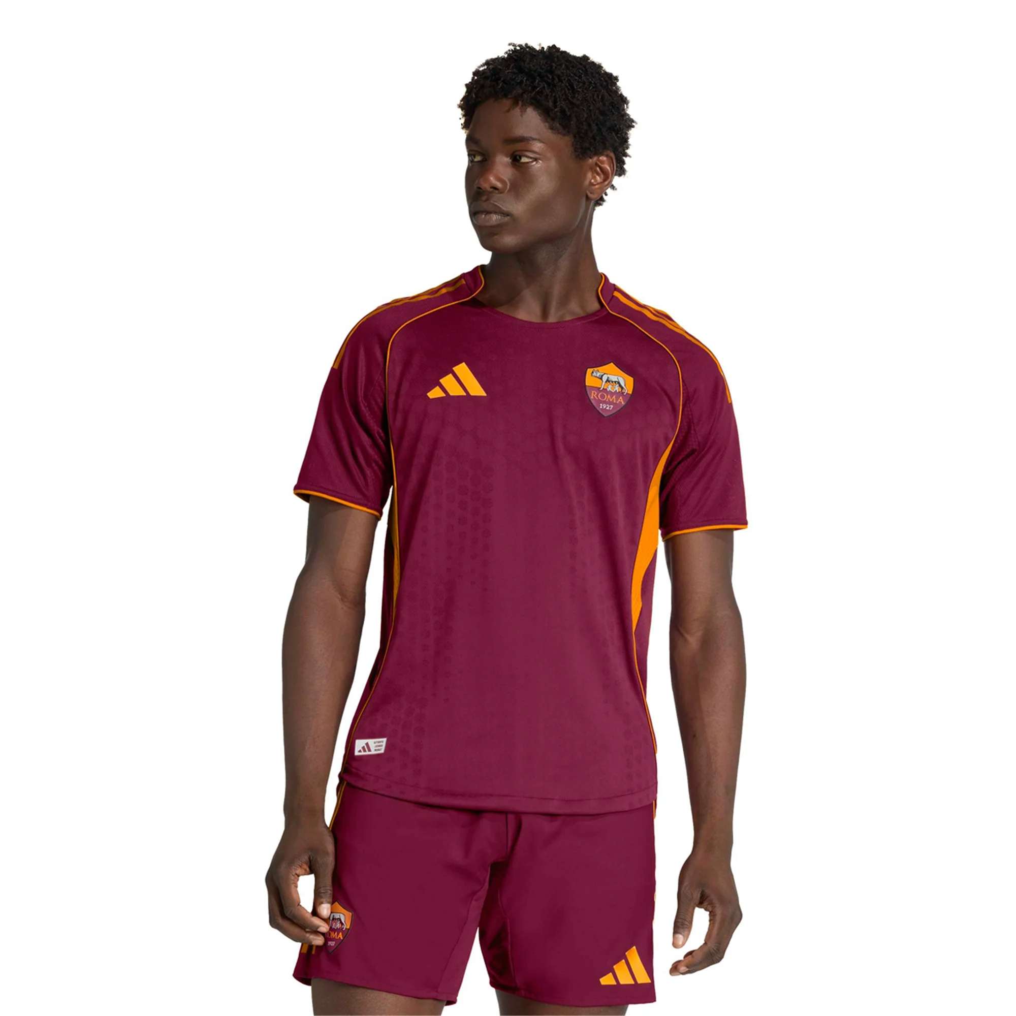 adidas Roma Authentic Home Jersey w/ Serie A Patch 25/26 (Burgundy)