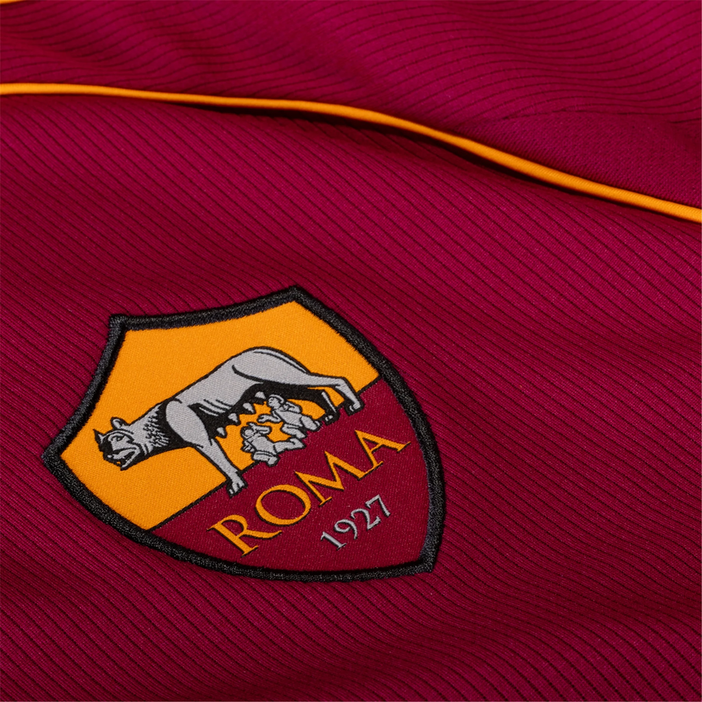 adidas Men's Roma Wesley França Home Jersey w/ Europa League Patches 25/26 (Burgundy)