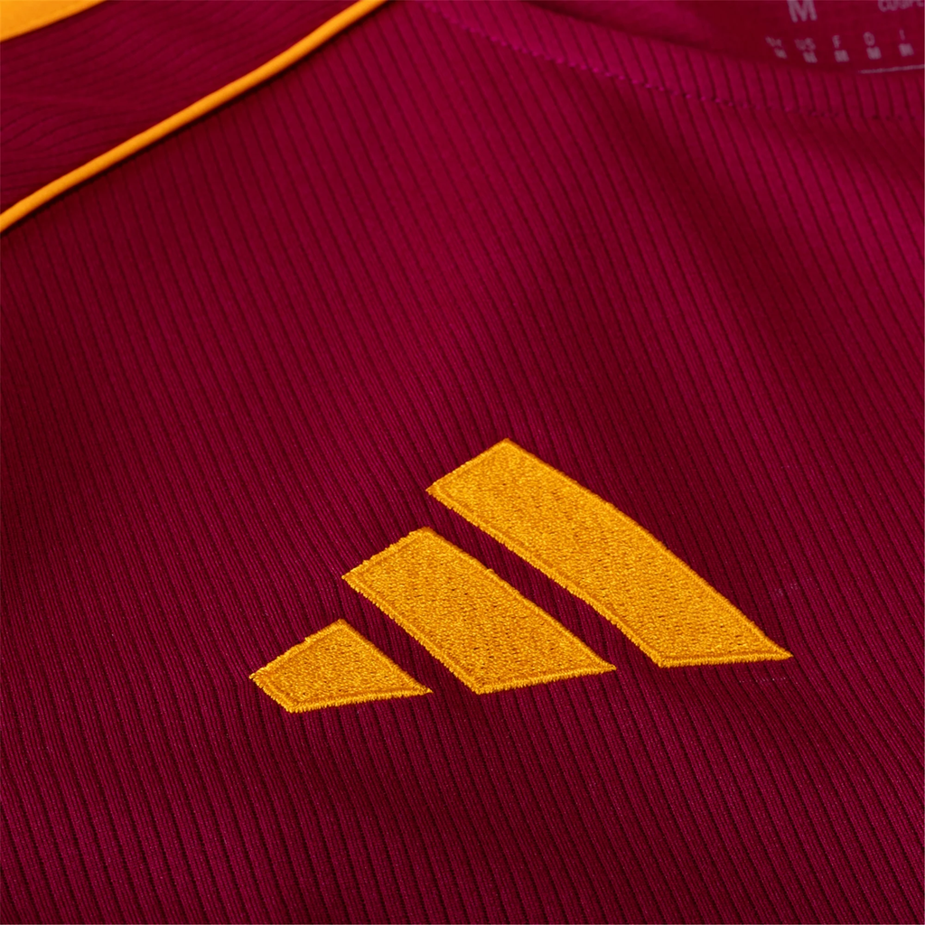adidas Men's Roma Bryan Cristante Home Jersey w/ Europa League Patches 25/26 (Burgundy)