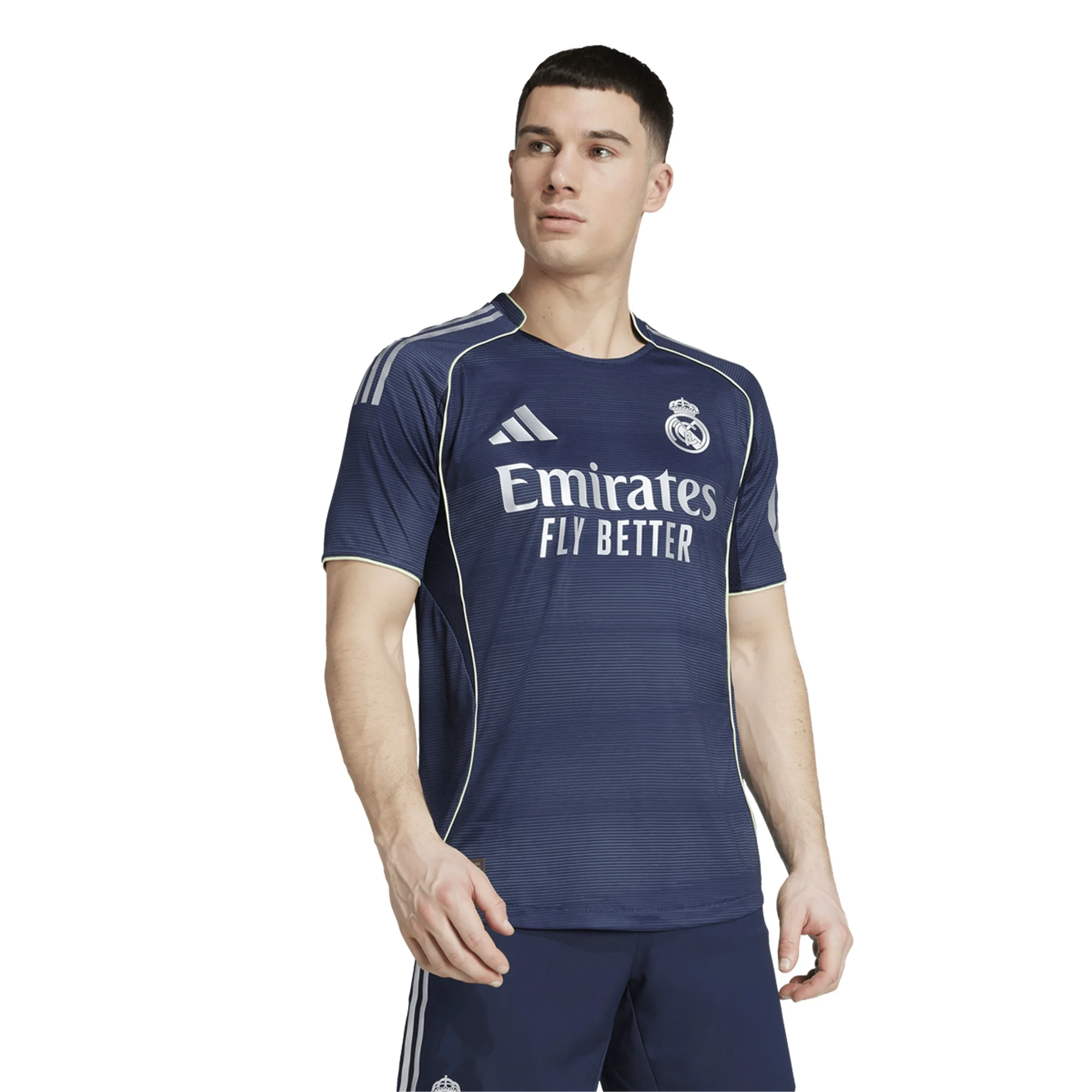 adidas Arda Güler Real Madrid Authentic Away Jersey 25/26 w/ Champions League Patches (Legend Ink)