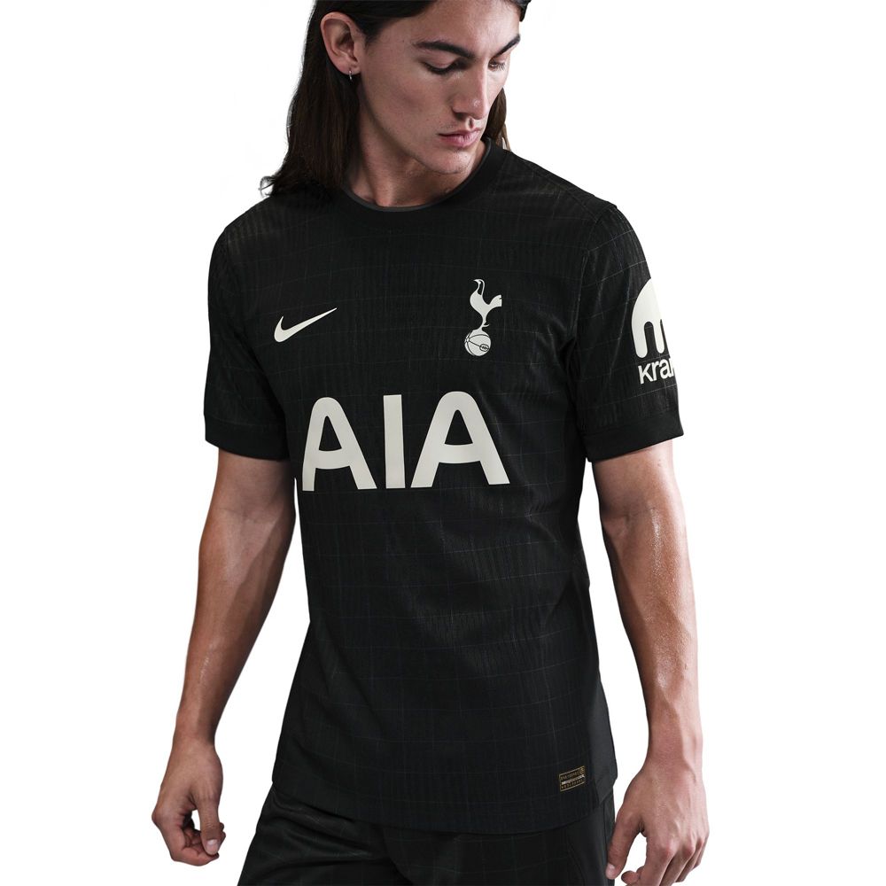 Nike Pedro Porro Tottenham Hotspur Authentic Away Jersey 25/26 w/ EPL Patch (Black/Iron)