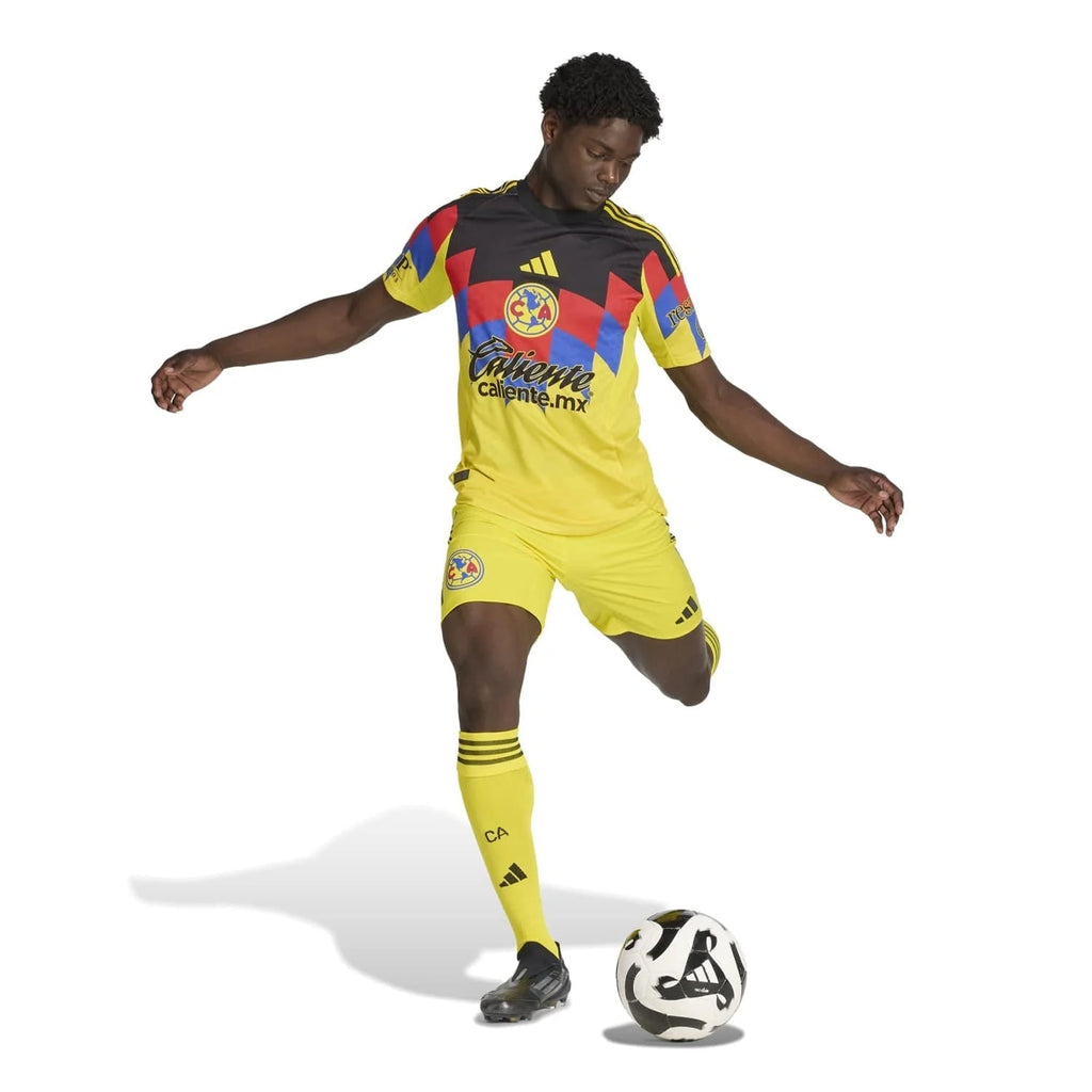 adidas S. Caceres Men's Club America 25/26 Authentic Home Jersey (Yellow)