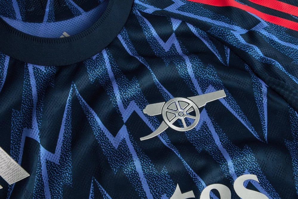 adidas Arsenal Authentic Mikel Merino Away Jersey w/ EPL + No Room For Racism 25/26 (Indigo/Silver)