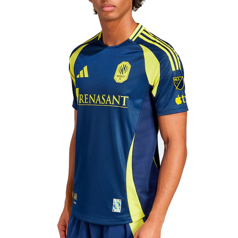 adidas Nashville Authentic Alex Muyl Away Jersey w/ MLS + Apple TV 25/26 (Tena Blue)