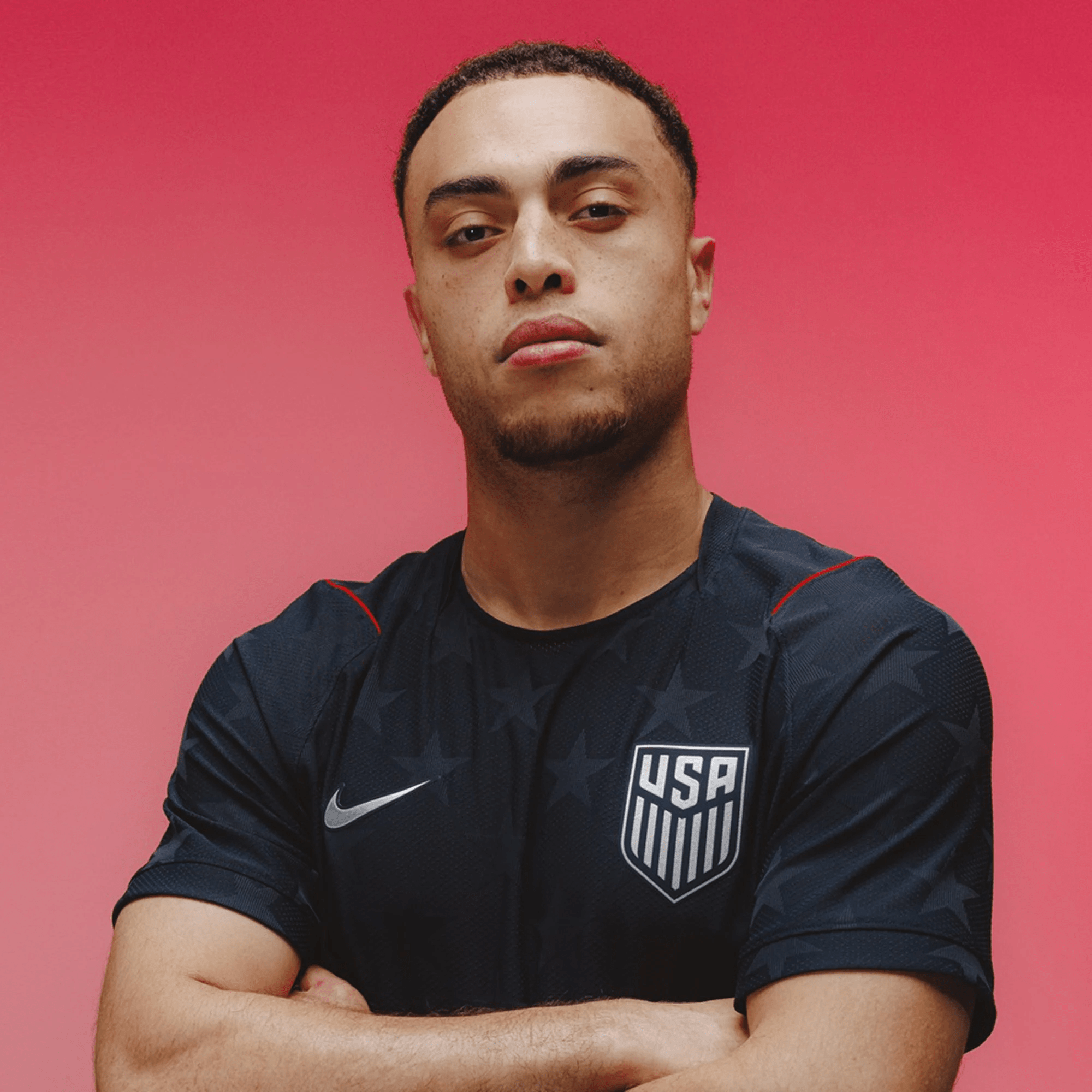 Nike Men's Tessmann United States Match Authentic Away Jersey 2026 (Dark Obsidian/Pure Platinum)