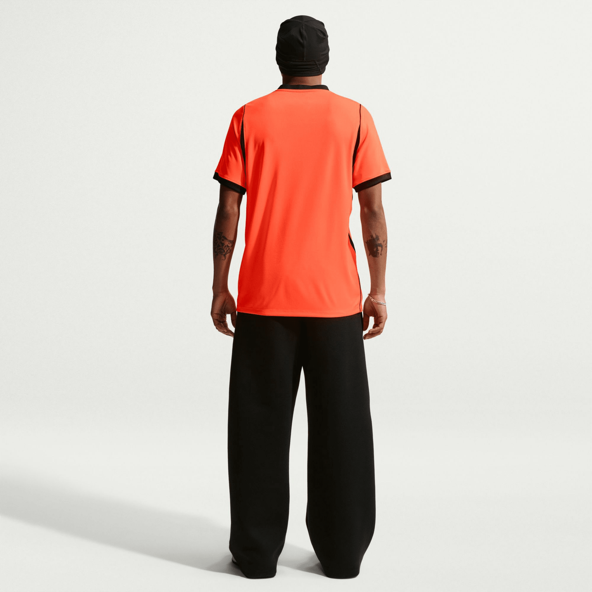 Nike Netherlands Jurrien Timber Home Jersey 2026 (Hyper Crimson/Black)