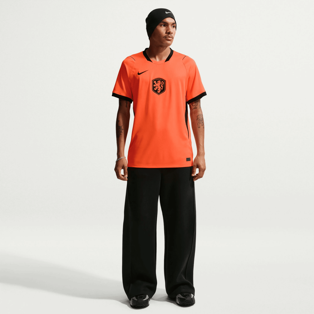 Nike Netherlands Frenkie De Jong Home Jersey 2026 (Hyper Crimson/Black)